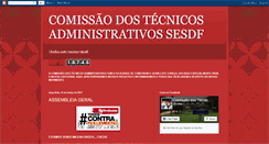 Desktop Screenshot of comissaotecnicosadministrativossesdf.blogspot.com