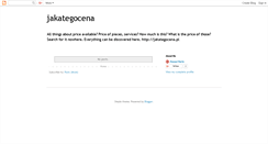 Desktop Screenshot of jakategocena.blogspot.com