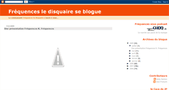 Desktop Screenshot of frequencesvousblog.blogspot.com