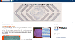 Desktop Screenshot of carolsquiltingblog.blogspot.com