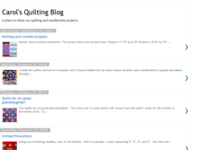 Tablet Screenshot of carolsquiltingblog.blogspot.com