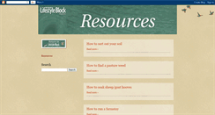 Desktop Screenshot of nzlifestyleblockresources.blogspot.com