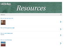 Tablet Screenshot of nzlifestyleblockresources.blogspot.com