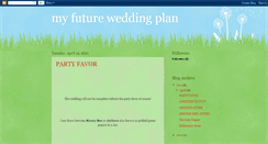 Desktop Screenshot of myfutureweddingplan.blogspot.com