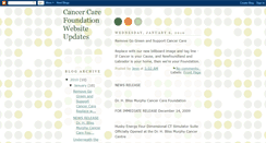 Desktop Screenshot of cancercarefoundation.blogspot.com