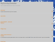 Tablet Screenshot of mysundaysweater.blogspot.com