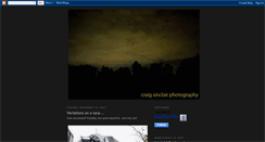 Desktop Screenshot of craigsinclairphotography.blogspot.com