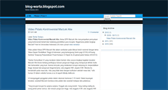 Desktop Screenshot of blog-warta.blogspot.com