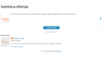 Tablet Screenshot of luminica-ofertas.blogspot.com