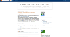 Desktop Screenshot of cherokeephotographyclub.blogspot.com