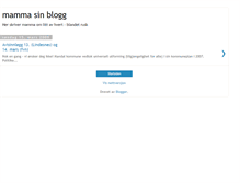 Tablet Screenshot of mammasinblogg.blogspot.com