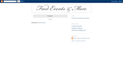 Desktop Screenshot of foodeventsandmore.blogspot.com