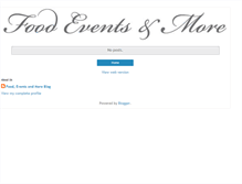 Tablet Screenshot of foodeventsandmore.blogspot.com