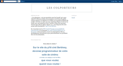 Desktop Screenshot of lescolporteurs.blogspot.com