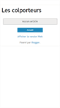 Mobile Screenshot of lescolporteurs.blogspot.com
