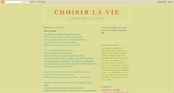 Desktop Screenshot of choisirlavie.blogspot.com