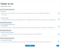 Tablet Screenshot of choisirlavie.blogspot.com