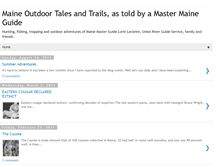 Tablet Screenshot of mainefishgame.blogspot.com