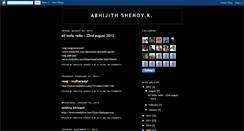 Desktop Screenshot of abhijithshenoyk.blogspot.com