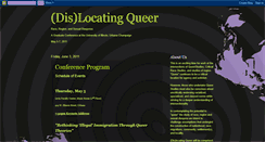 Desktop Screenshot of dislocatingqueer.blogspot.com