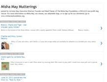 Tablet Screenshot of mishamaymutterings.blogspot.com