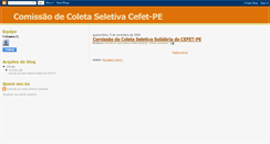 Desktop Screenshot of comissaodecoletaseletivasolidaria.blogspot.com