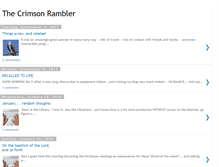 Tablet Screenshot of crimsonrambler.blogspot.com