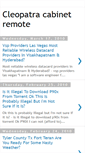 Mobile Screenshot of cleopat-cabin-remo.blogspot.com