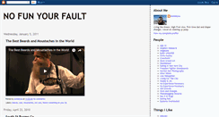 Desktop Screenshot of nofunyourfault.blogspot.com
