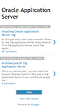 Mobile Screenshot of oracleapplicationserver.blogspot.com