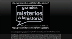 Desktop Screenshot of grandesmisteriosdelahistoria.blogspot.com