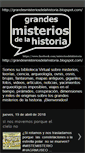 Mobile Screenshot of grandesmisteriosdelahistoria.blogspot.com