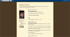 Desktop Screenshot of familyvariety.blogspot.com