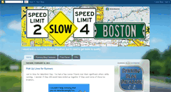 Desktop Screenshot of 2slow4boston.blogspot.com