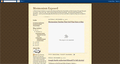 Desktop Screenshot of mormonismexposed.blogspot.com