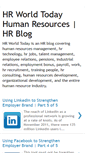 Mobile Screenshot of hrworldtoday.blogspot.com
