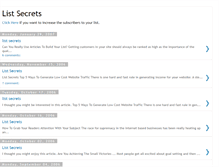 Tablet Screenshot of listsecrets.blogspot.com