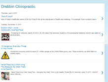 Tablet Screenshot of drobbinchiropractic.blogspot.com
