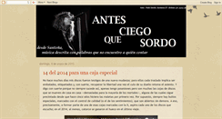 Desktop Screenshot of antesciegoquesordo.blogspot.com