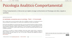 Desktop Screenshot of comportamentoeciencia.blogspot.com