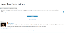 Tablet Screenshot of everythingfree-recipes.blogspot.com