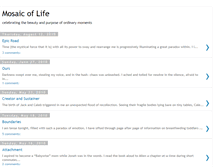 Tablet Screenshot of amosaicoflife.blogspot.com