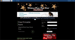 Desktop Screenshot of christmas-piano.blogspot.com