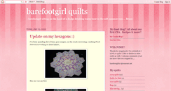 Desktop Screenshot of barefootgirlquilts.blogspot.com