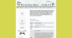 Desktop Screenshot of komunitasartikel.blogspot.com