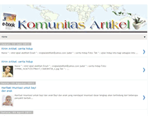 Tablet Screenshot of komunitasartikel.blogspot.com