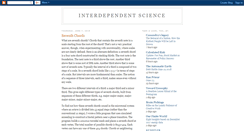 Desktop Screenshot of interdependentscience.blogspot.com