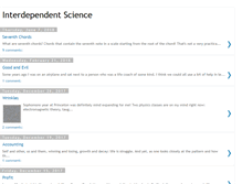 Tablet Screenshot of interdependentscience.blogspot.com