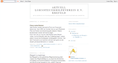 Desktop Screenshot of aktuelllohnsteuerhilfevereinkrefeld.blogspot.com