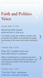 Mobile Screenshot of faithandpoliticsvoice.blogspot.com